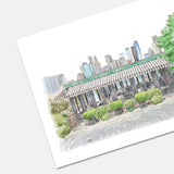 The River Café Brooklyn Watercolor Art Print