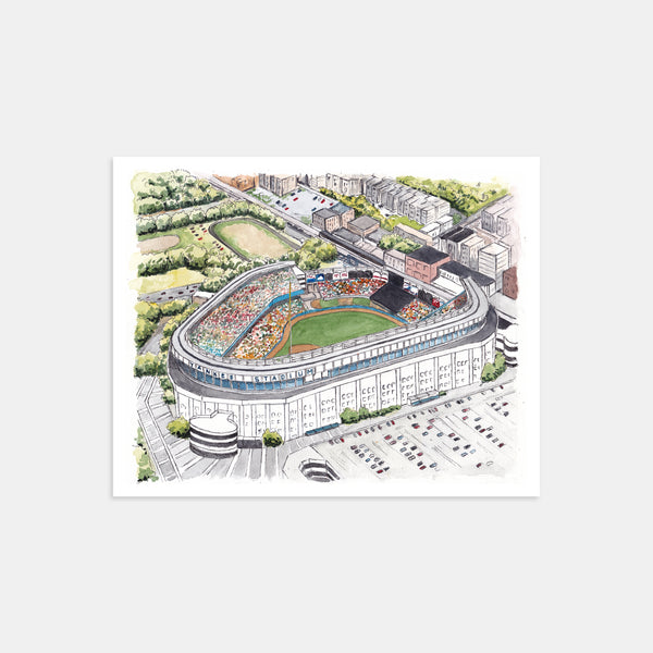 New York Baseball Stadium Bronx Bombers Art Print