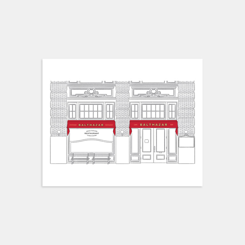 Black Framed Balthazar New York Print