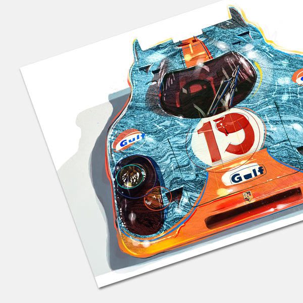 Gulf Le Mans Racer Print