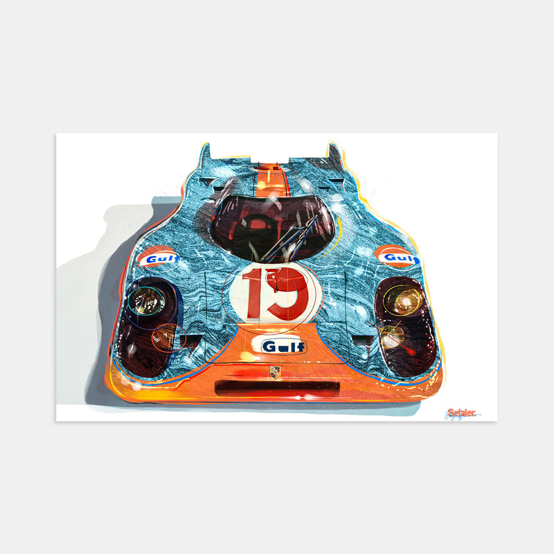 Gulf Le Mans Racer Print