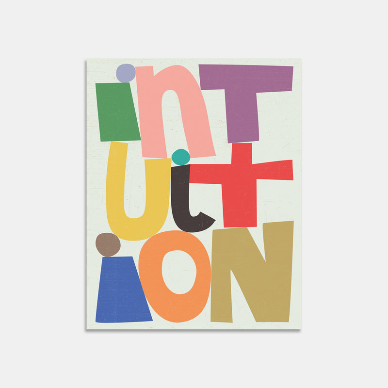 Intuition Letter Art Print