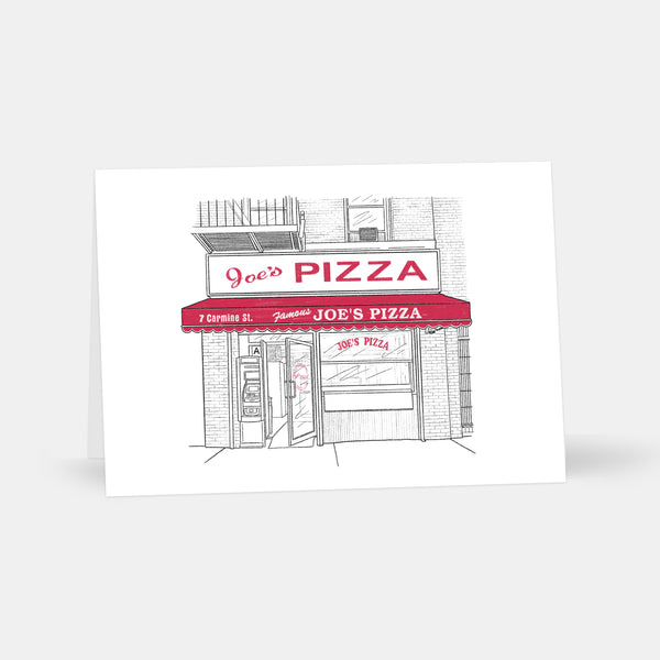 Joe's Pizza Greeting Card