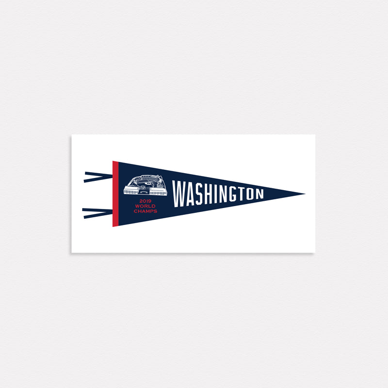 Washington Nationals World Series Champs Pennant Print