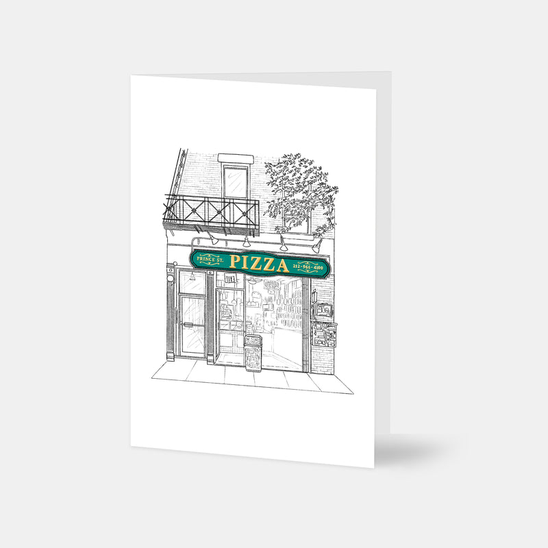 Prince St. Pizza Greeting Card