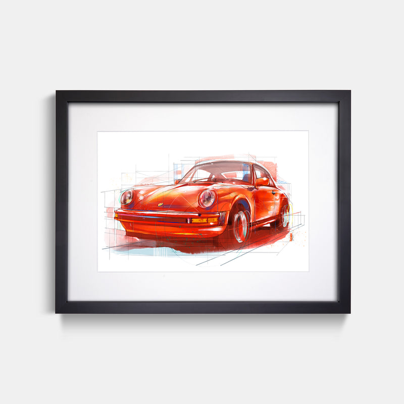 Classic Porsche 911 Red by Stephen Selzler